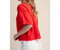 Glam - Selene Short Sleeve Crew Sweater