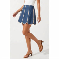 Naked Zebra - Shell Panel Linen Skort