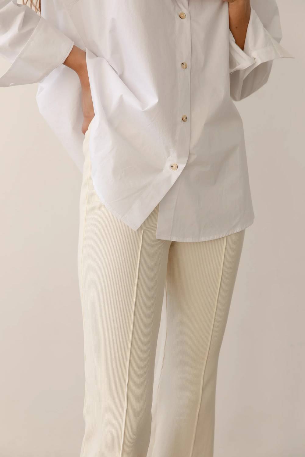 Donni. - Rib Kick Flare Pants