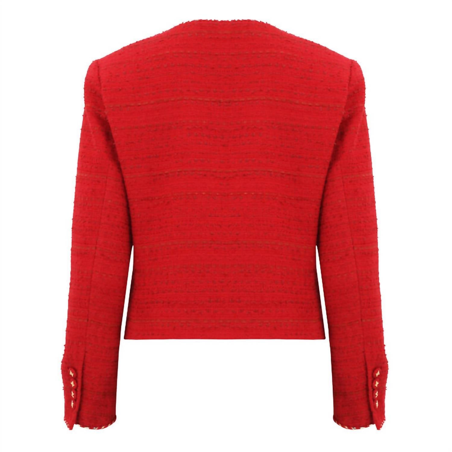 KOBI HALPERIN Women's Clara Jacket in scarlet - women's jacket - alternate view