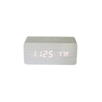 Creative Gifts International - Wood Wireless Phone Charger/Digital Clock
