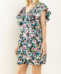 Tcec - Pansy Petals Ruffle Dress