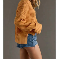 Panache Apparel Marigold Mood Cardigan in yellow - women's cardigan - detail view