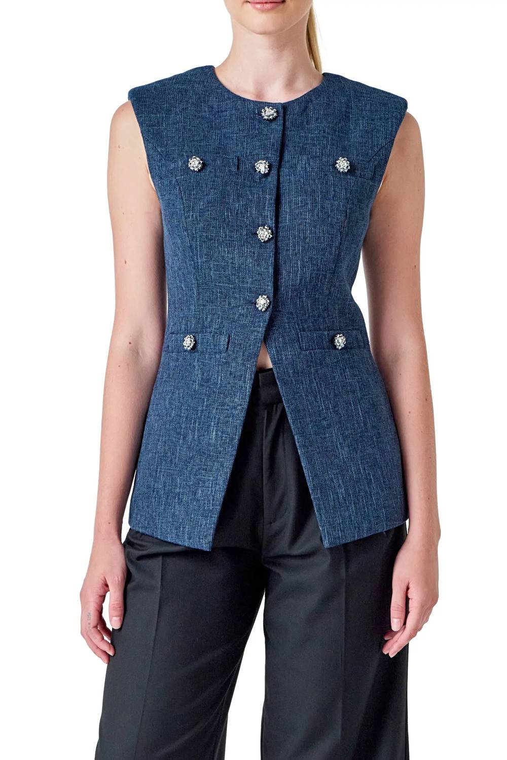 Endless Rose - Textured Longline Vest