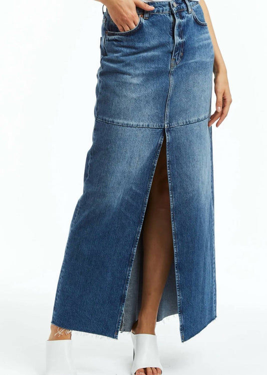 Tractr - Denim Maxi Skirt