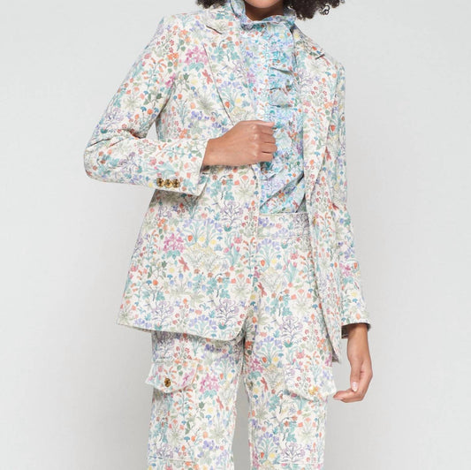 Vilagallo - Floral Corduroy Blazer
