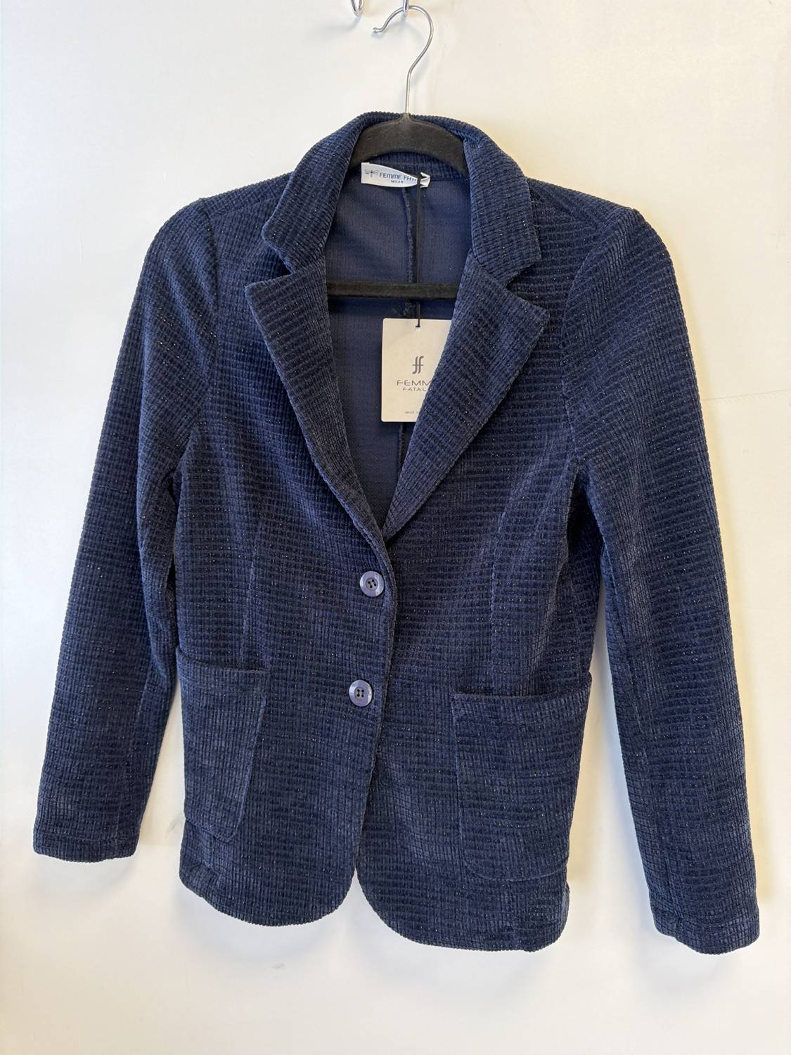 Femme Fatale - Women's Single-Breasted Check blazer