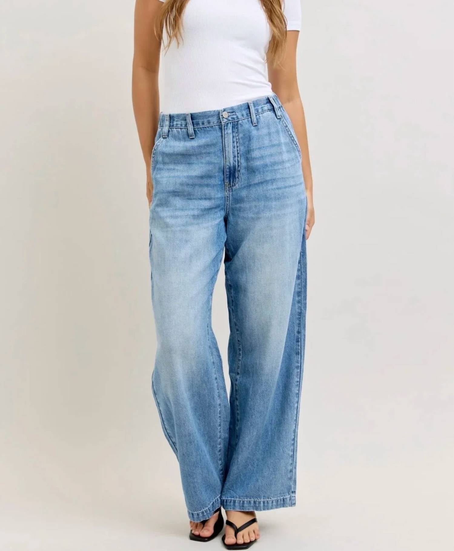 Judy Blue - Featherweight Baggy Elasticated Waist Band Jean
