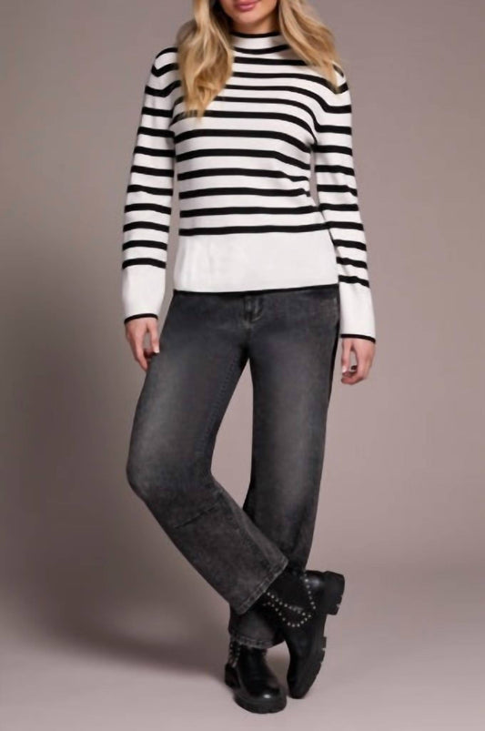 Tribal - Long Sleeve Funnel Neck Sweater