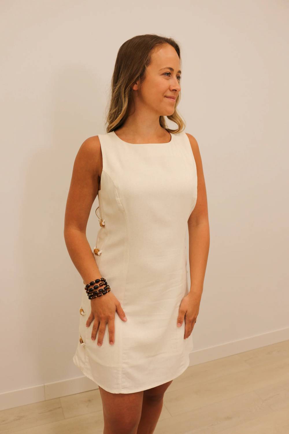 Blu Pepper - Rou Stone Studded Mini Dress