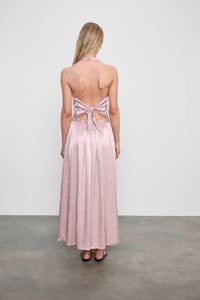 Enza Costa - TEXTURED SATIN HALTER SCARF TOP