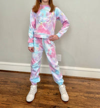 Flowers By Zoe - Girl's Tie-dye Joggers