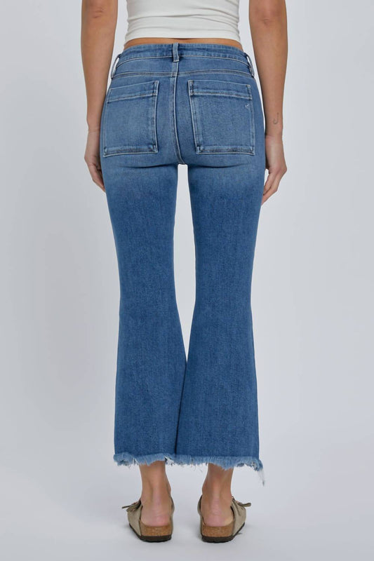 Hidden - Happi Cropped Flare Jean