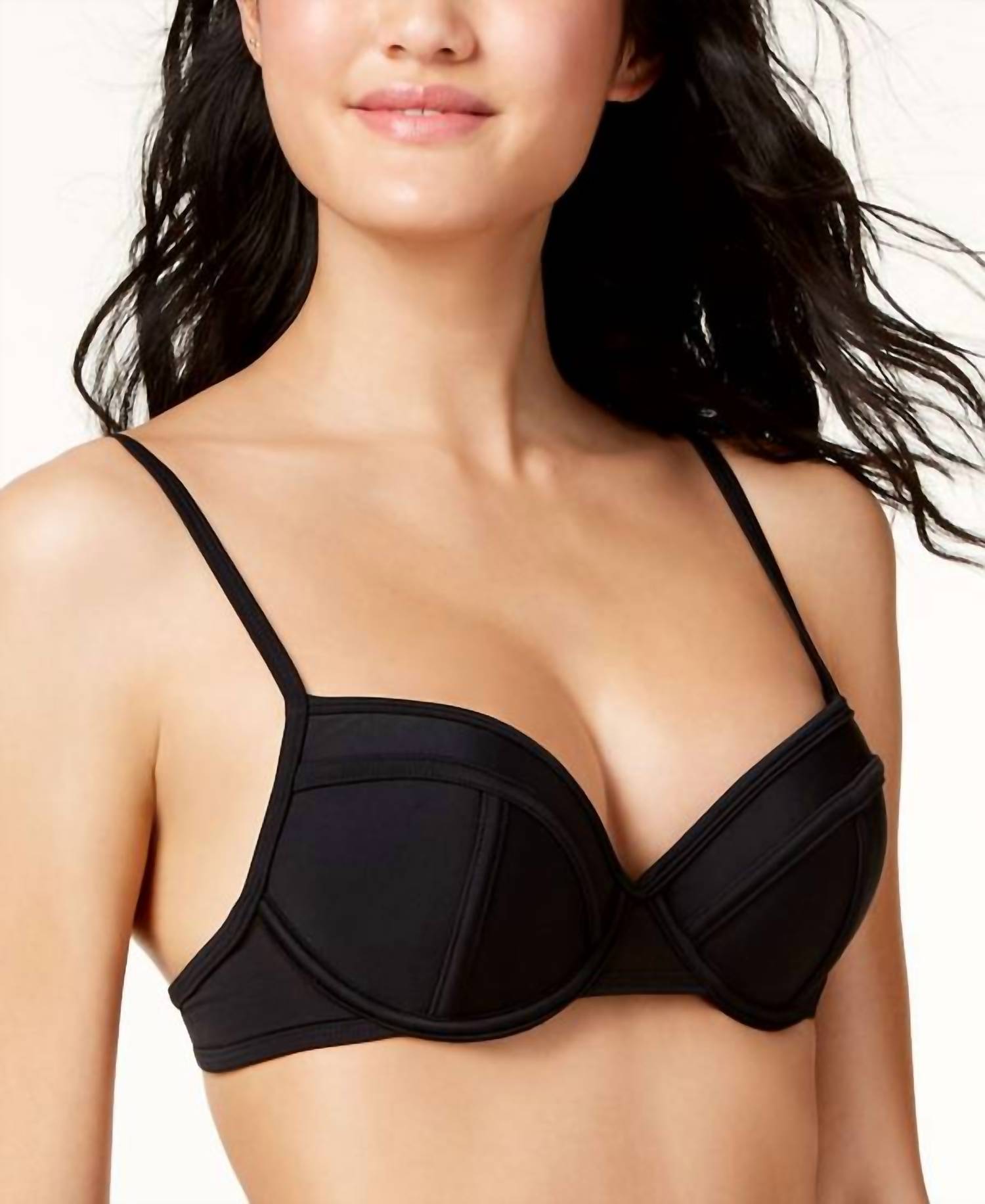 Hula Honey - Solid Push Up Bikini Swim Top