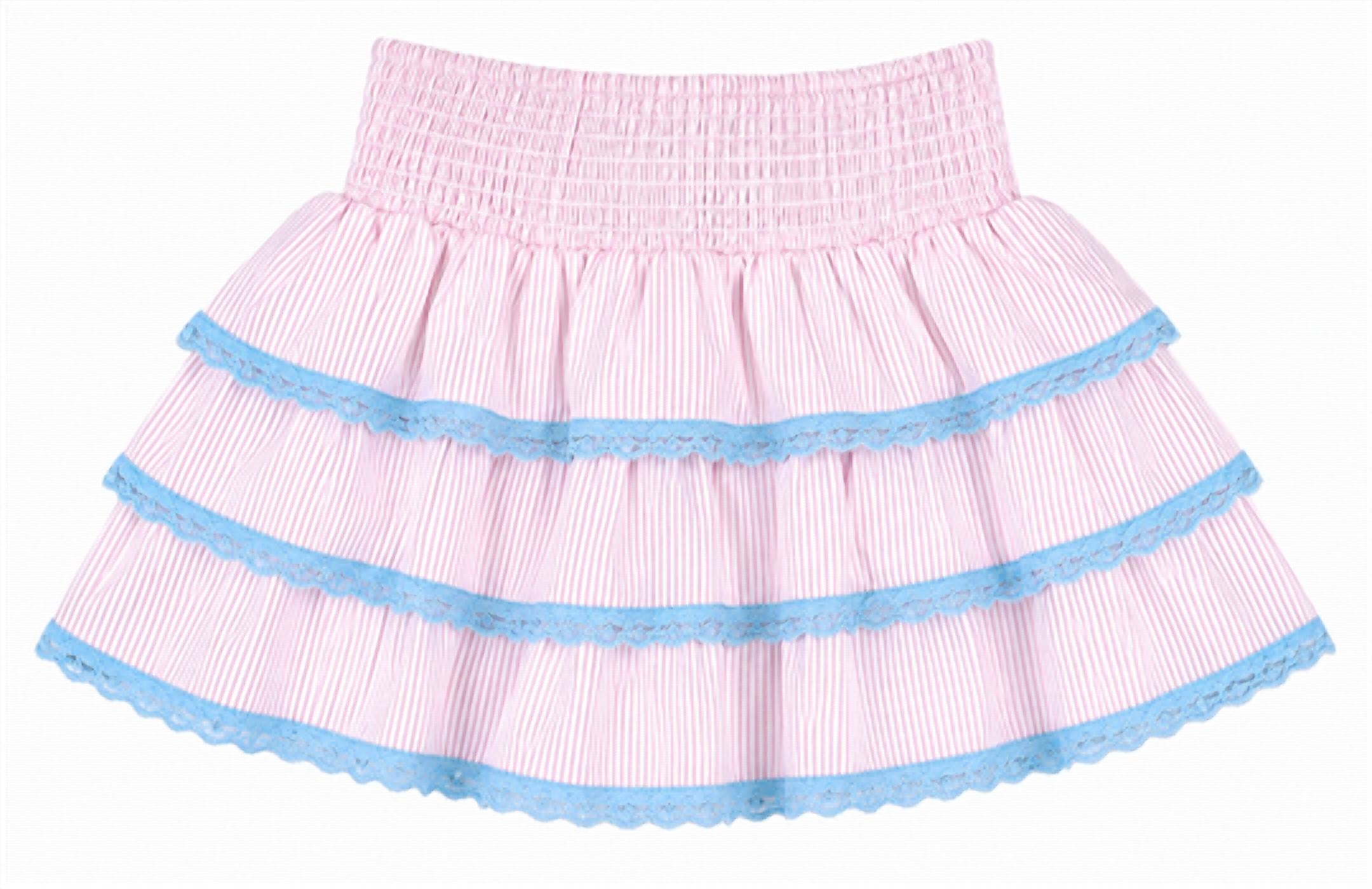 Theme - Girls' Gemma Pin Strips Mini Skirt