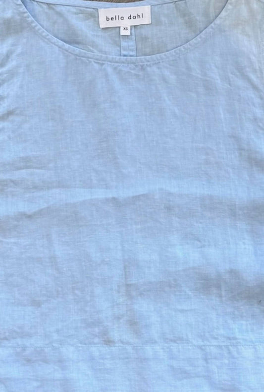 Bella Dahl - SLEEVELESS BOAT NECK SPLIT BACK TOP