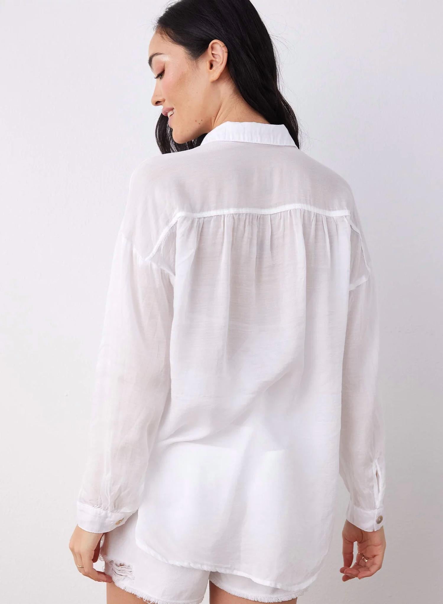 Bella Dahl - Women's Flowy Button Down Top