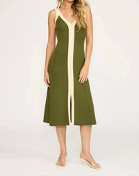 Lucy Paris - ANALISE COLOR BLOCK MIDI DRESS