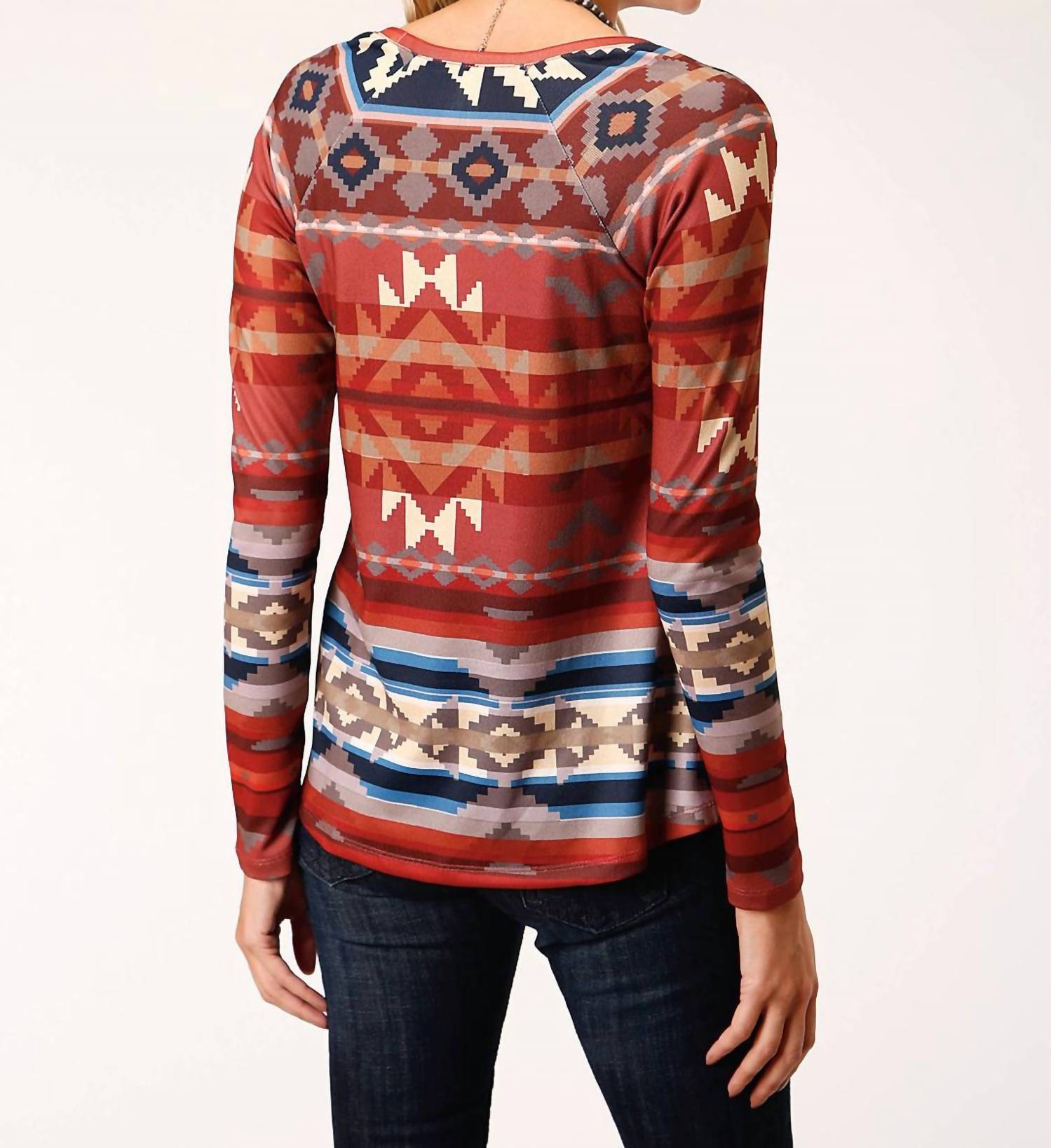 Roper - Aztec Pull Over Sweater