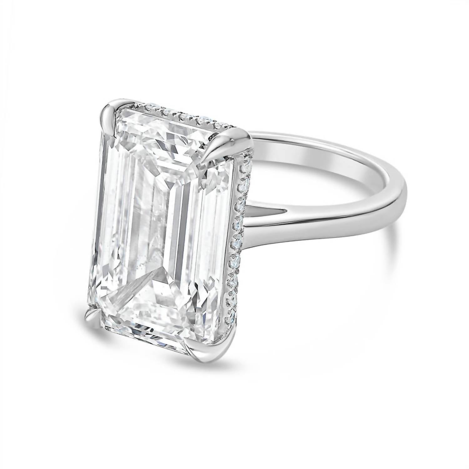 Diana M Jewels - Women's Emerald & Round Lab-Grown Diamond Fashion Ring (2.00 Ct) - Classic