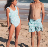 Feather 4 Arrow - Girls' Skye Reversible One-piece