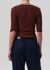 Citizens of Humanity Tabitha Refined Fit Cardigan in torrone - women's cardigan - alternate view
