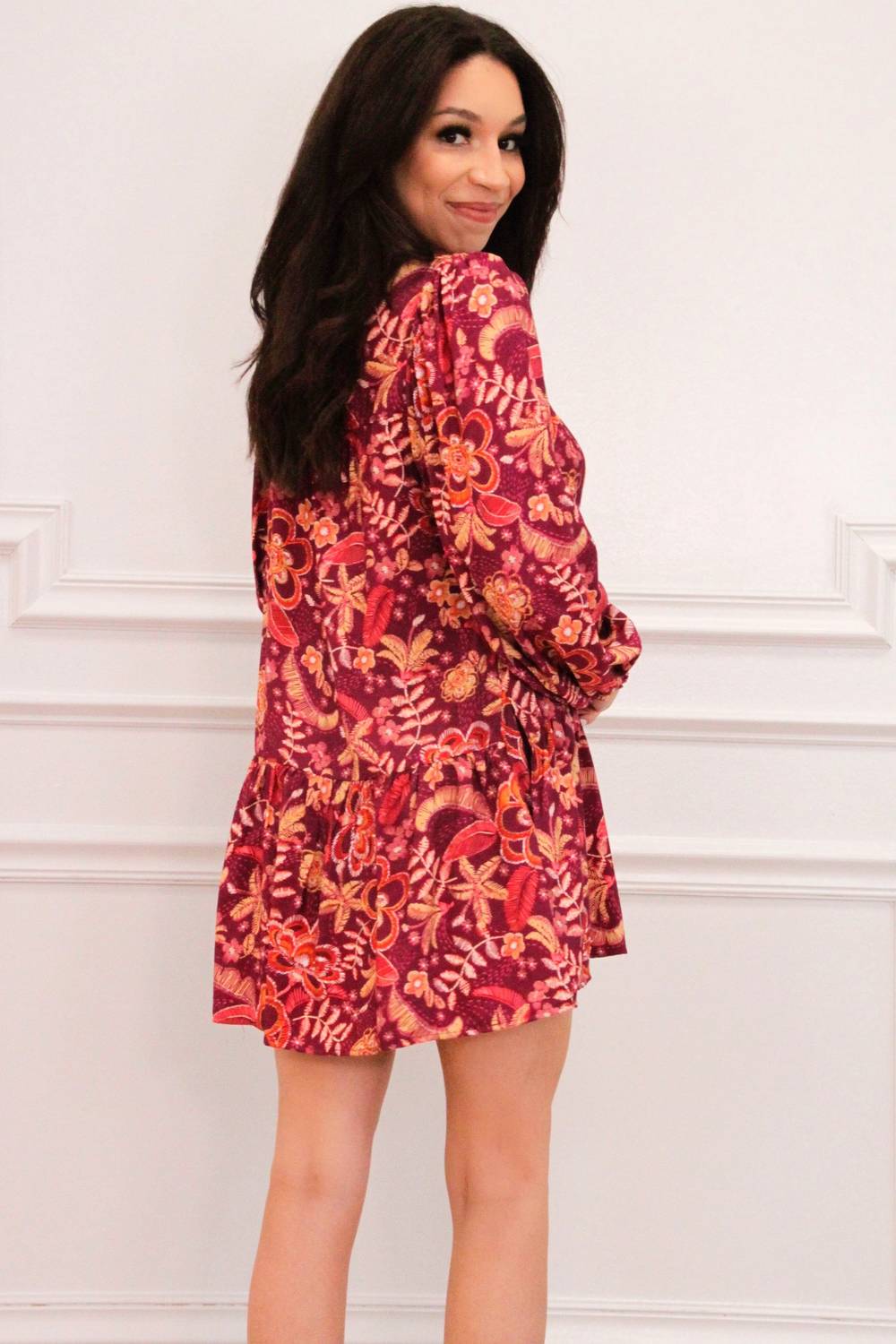 Day + Moon - Easy Breezy Floral Ruffle Dress