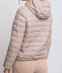 Love Tree - Hooded Light Puffer Jacket