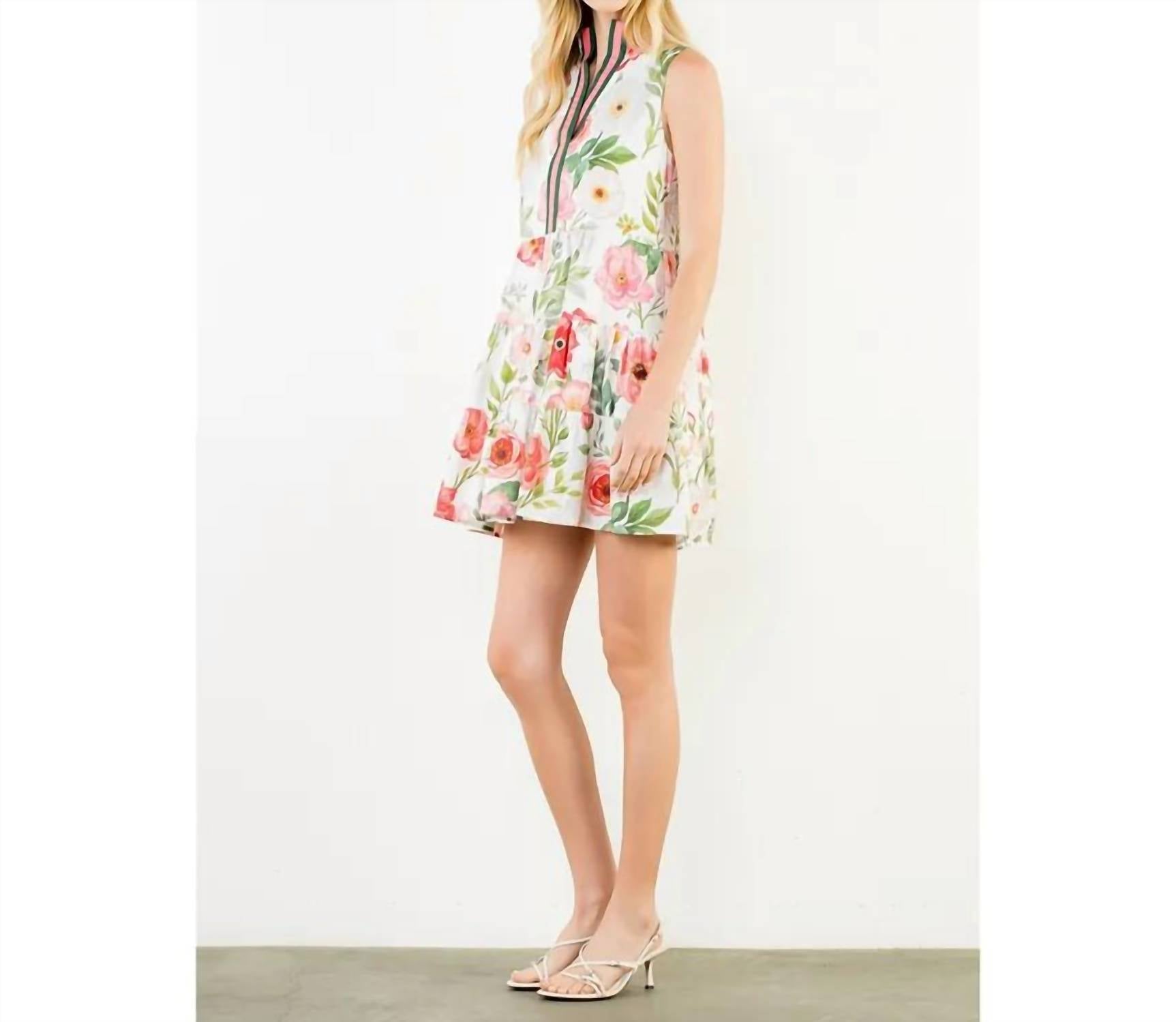Thml - Floral Sleeveless Flowy Mini Dress