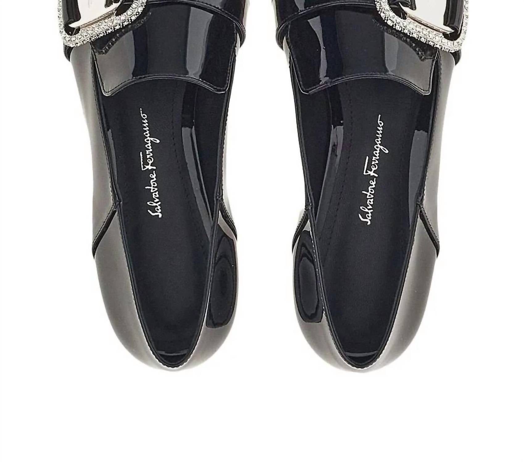 Salvatore Ferragamo Women's Vara Chain Loafers in black - women's flats - view 11