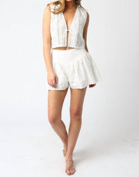 Olivaceous - Bunny Eyelet Shorts