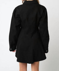 Olivaceous - Lea Button Dress