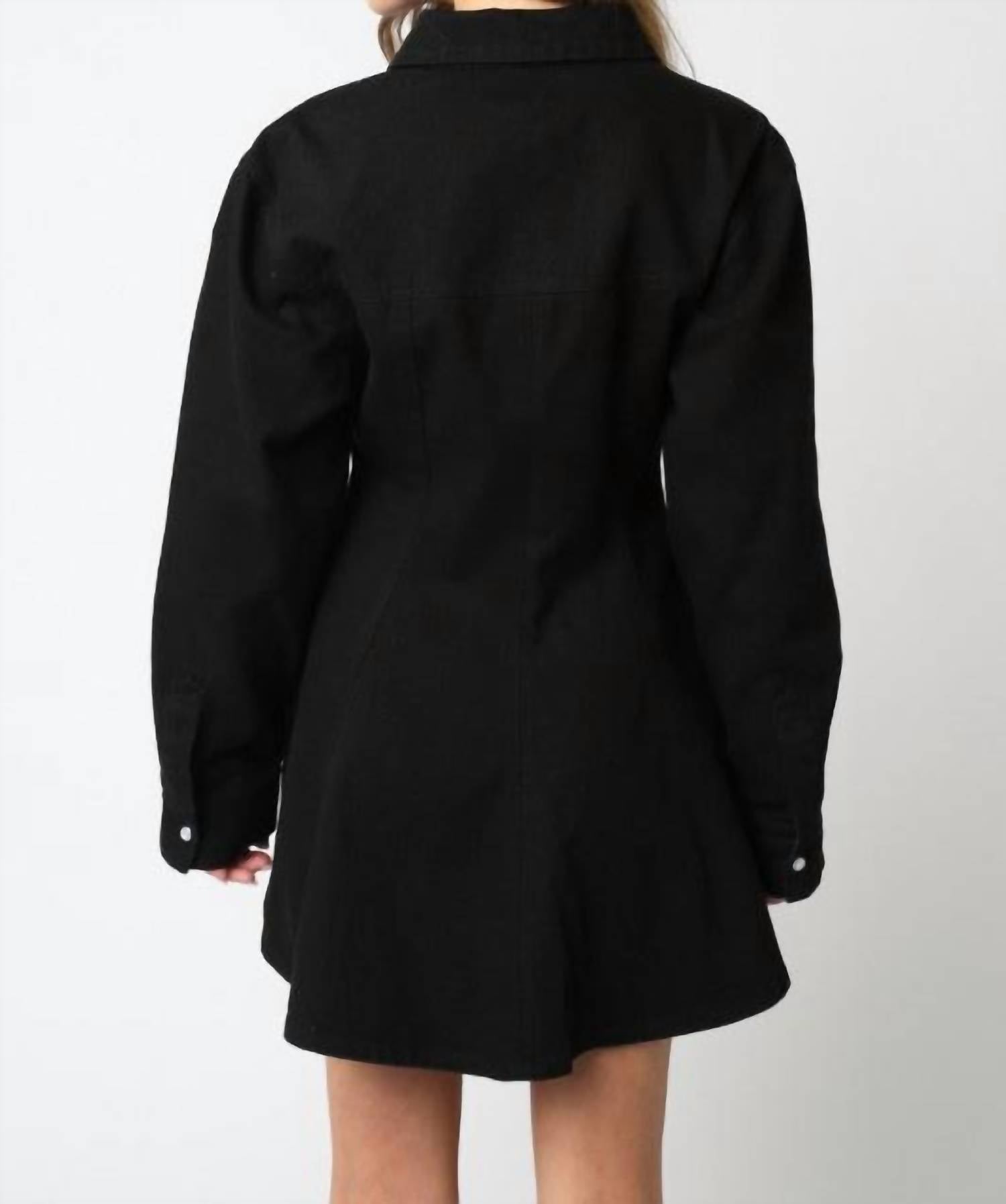 Olivaceous - Lea Button Dress