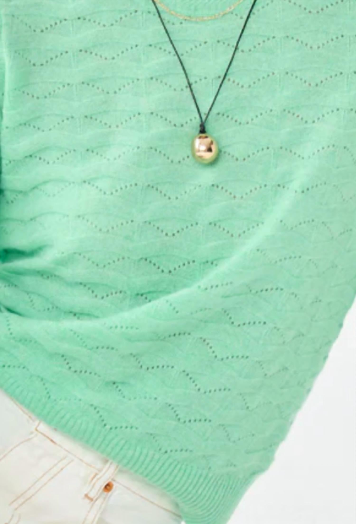 Autumn Cashmere - Wavy Pointelle Sweater
