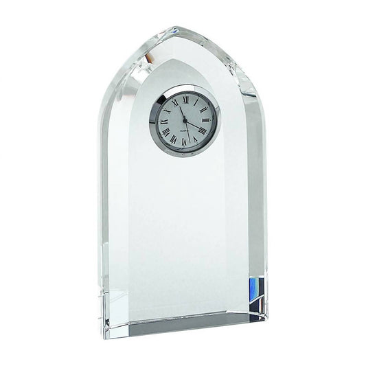 Creative Gifts International - Optic Crystal Arched Clock