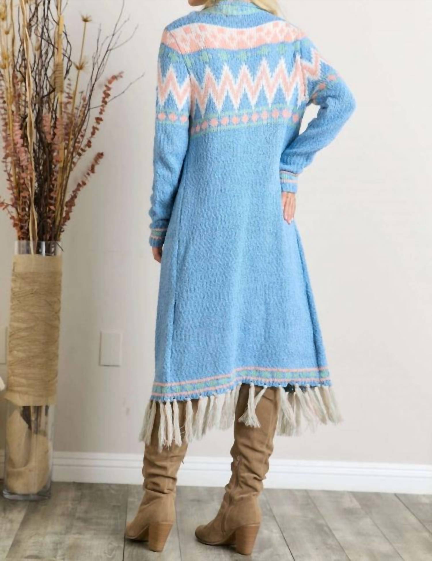 Pastel Tassel Tribal Cardigan