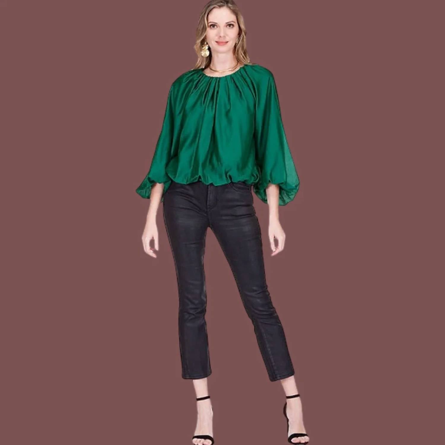 Jade - Camelia Balloon Top
