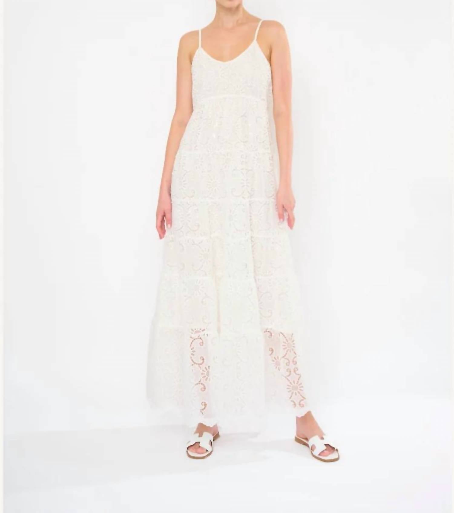 Flora Bea - DAVIE DRESS EYELET MAXI