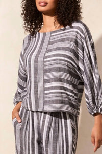 Tribal - Dolman Sleeve Boatneck Top