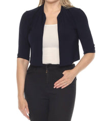 Joseph Ribkoff - Open Front Cropped Cover Up Top