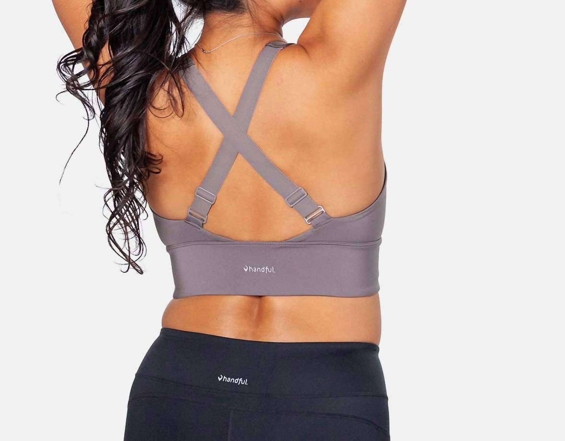 Handful Game Time Bra in magnetic gray - women's intimate - view 4