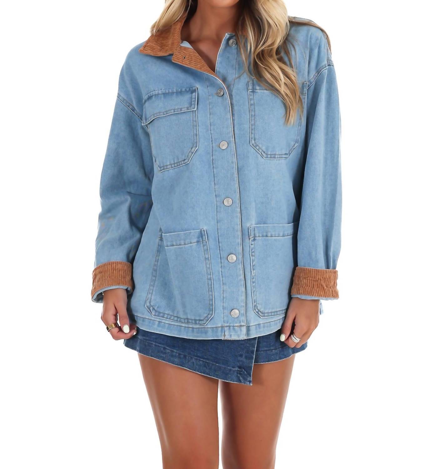 She + Sky - Timber Trail Denim Barn Jacket