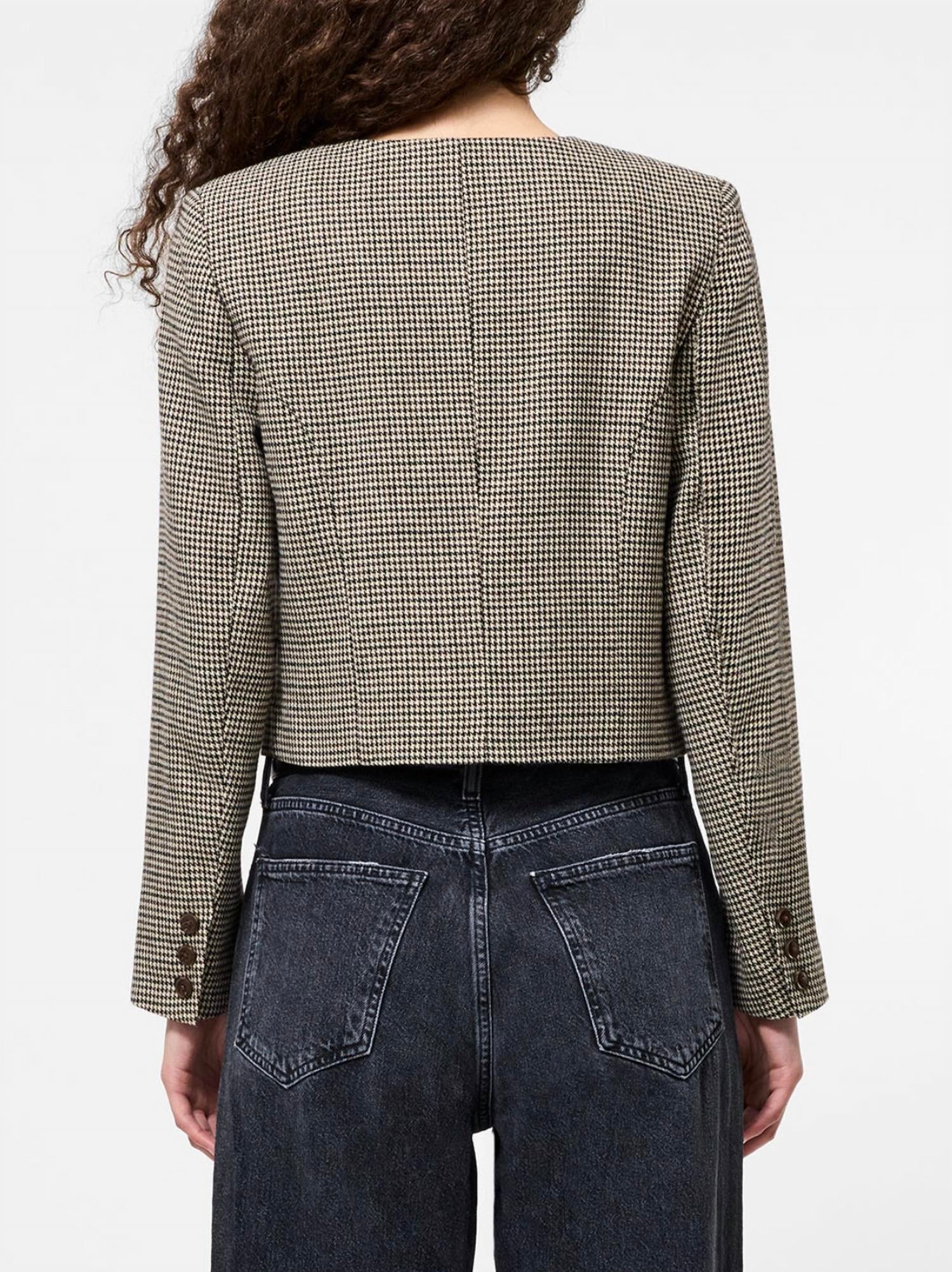 French Connection - Houndstooth Wool Jacket