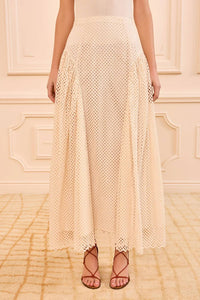 Ulla Johnson - Faun Eyelet Cotton Midi Skirt