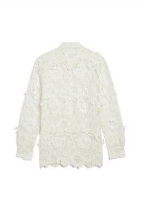 Jocelyn - 3d Floral Lace Oversized Shirt