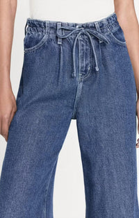 Frame - Super Drape Drawstring Wide Leg Pants