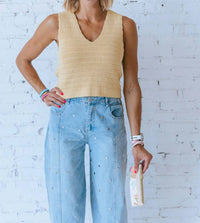 Klesis - Ella Studded Barrel Jeans