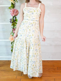 Mable - Garden Bloom Tiered Midi Dress