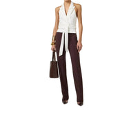 Elisabetta Franchi - Halter double breasted vest with belt
