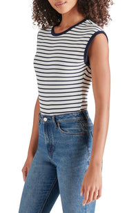 STEVE MADDEN Aubree Stripe Bodysuit - women's shirt - alternate view